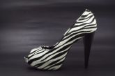 Peep toe Zebra