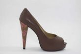 Peep toe Marron Fuligem
