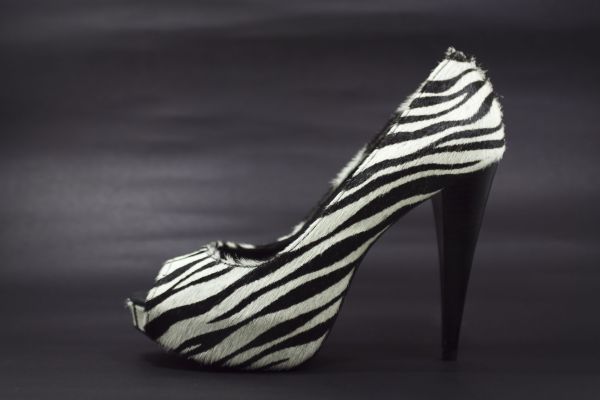 Peep toe Zebra