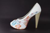 Peep toe braco com tela